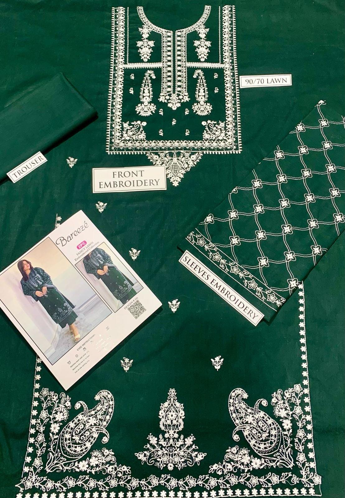 PURE LAWN 2PC EMBROIDERED