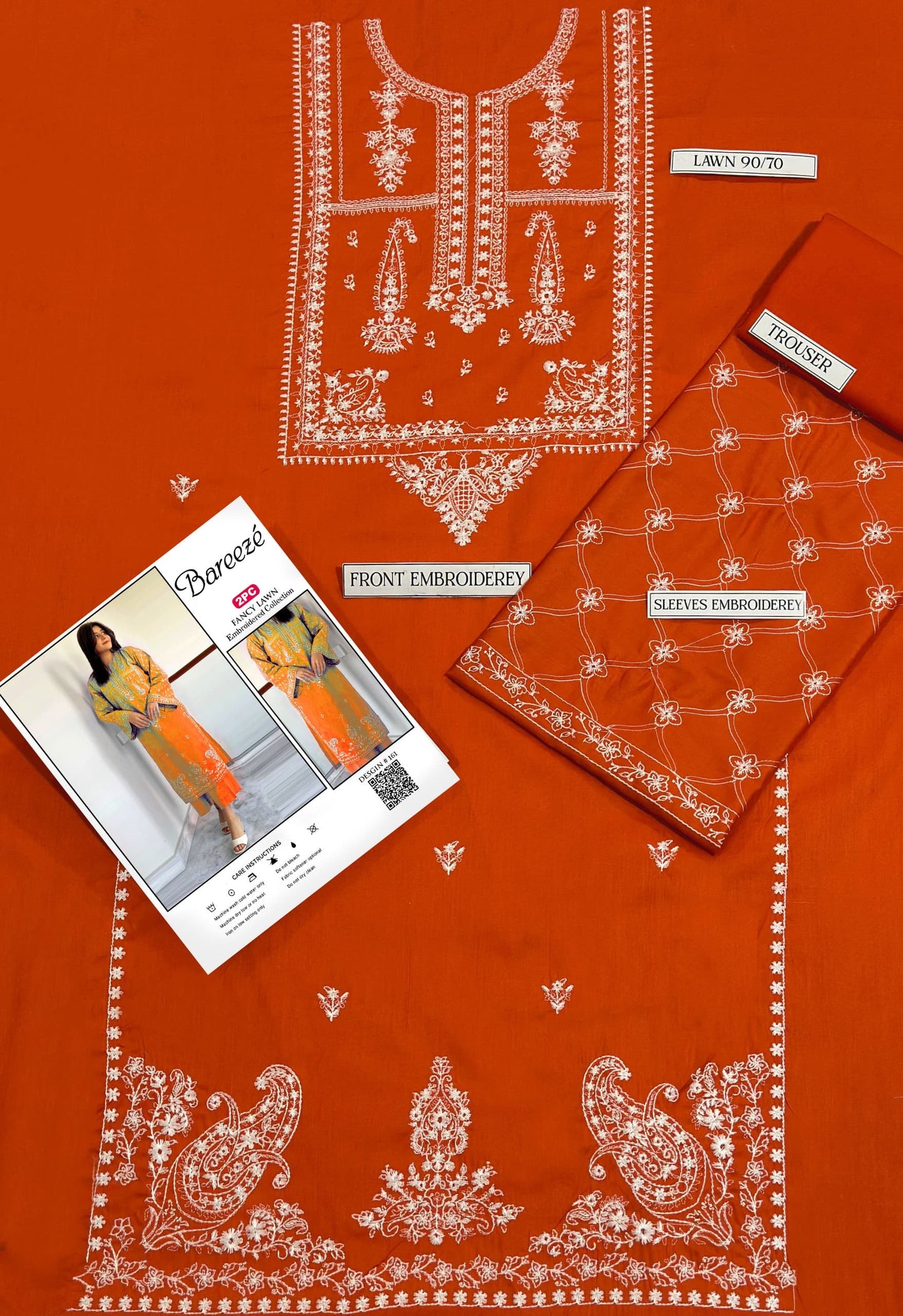 PURE LAWN 2PC EMBROIDERED