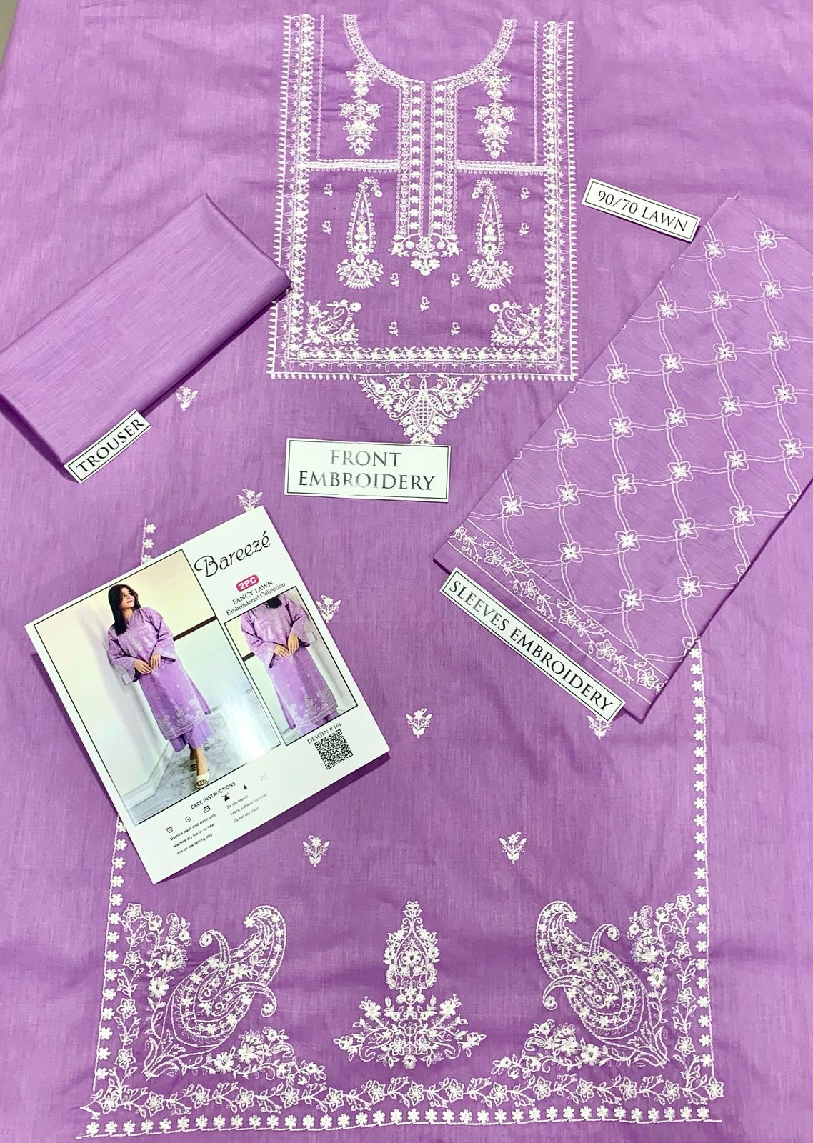 PURE LAWN 2PC EMBROIDERED