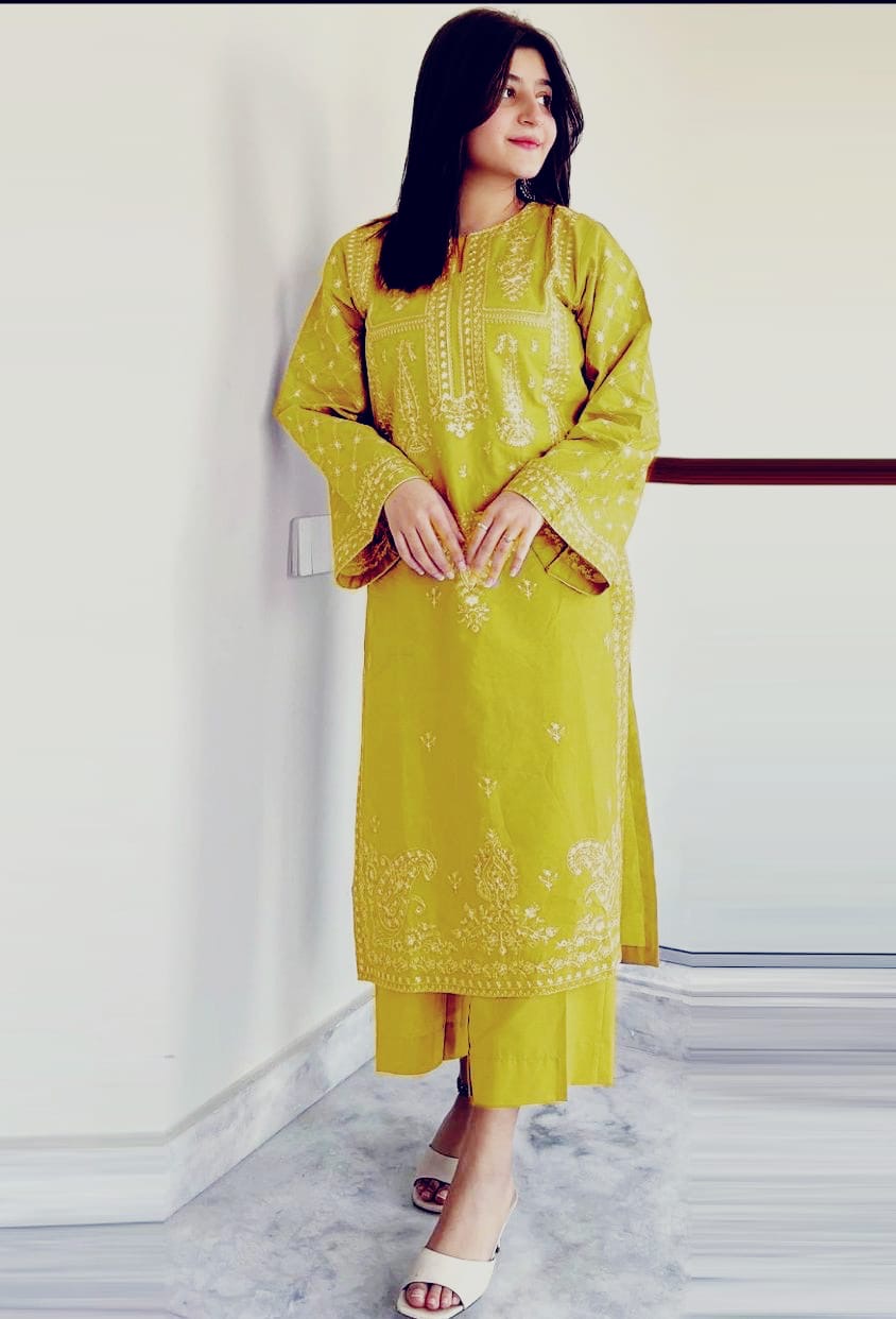 PURE LAWN 2PC EMBROIDERED