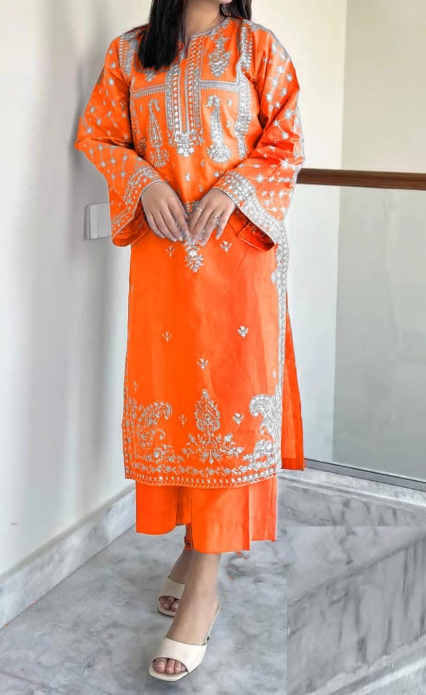 PURE LAWN 2PC EMBROIDERED