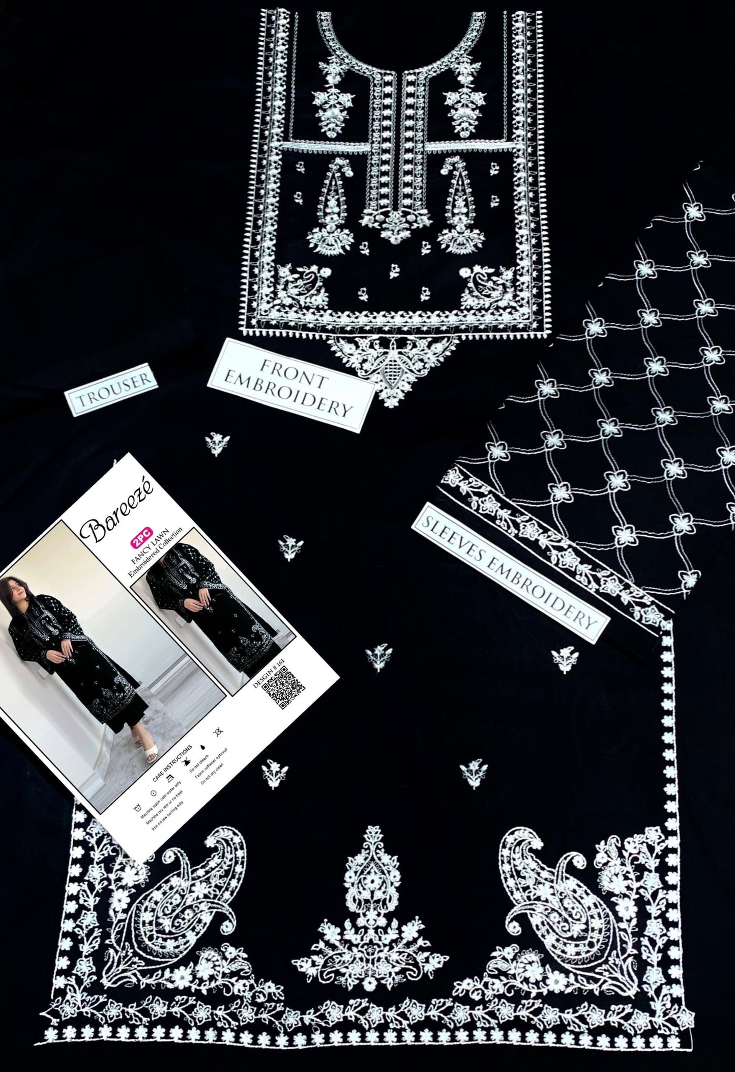 PURE LAWN 2PC EMBROIDERED