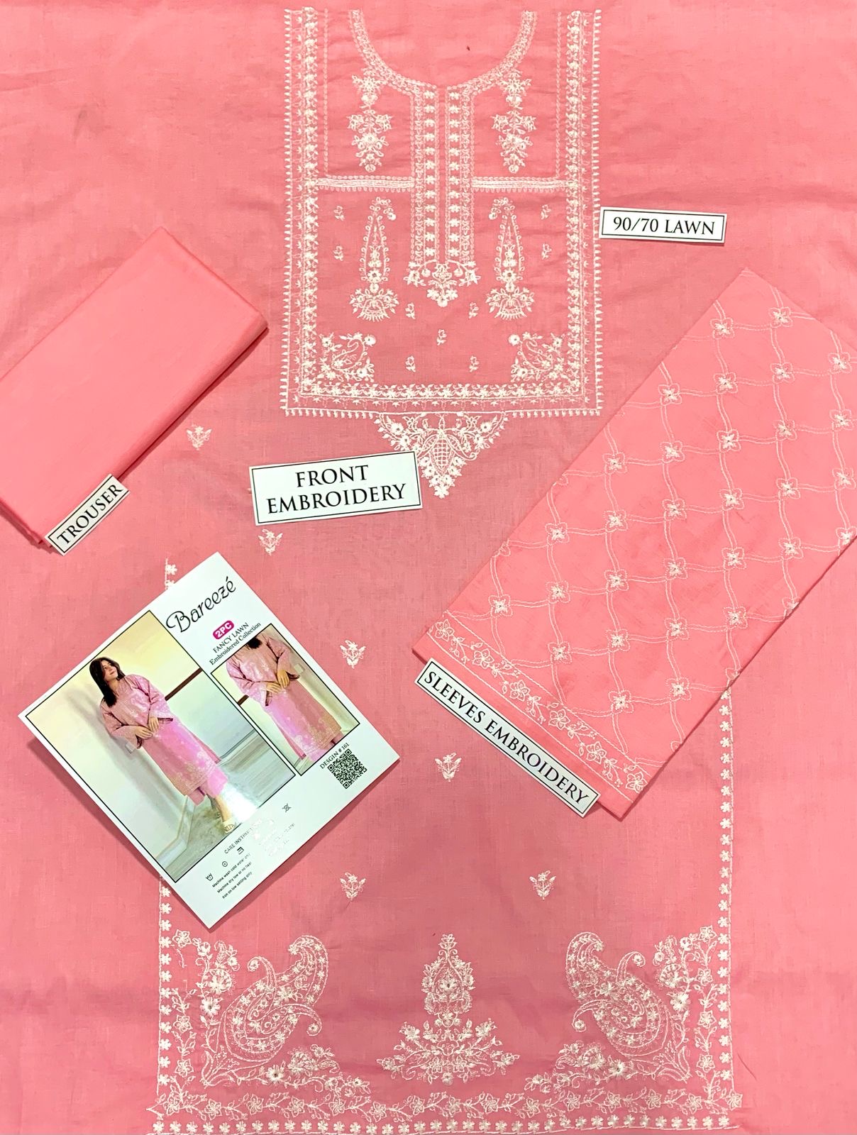 PURE LAWN 2PC EMBROIDERED