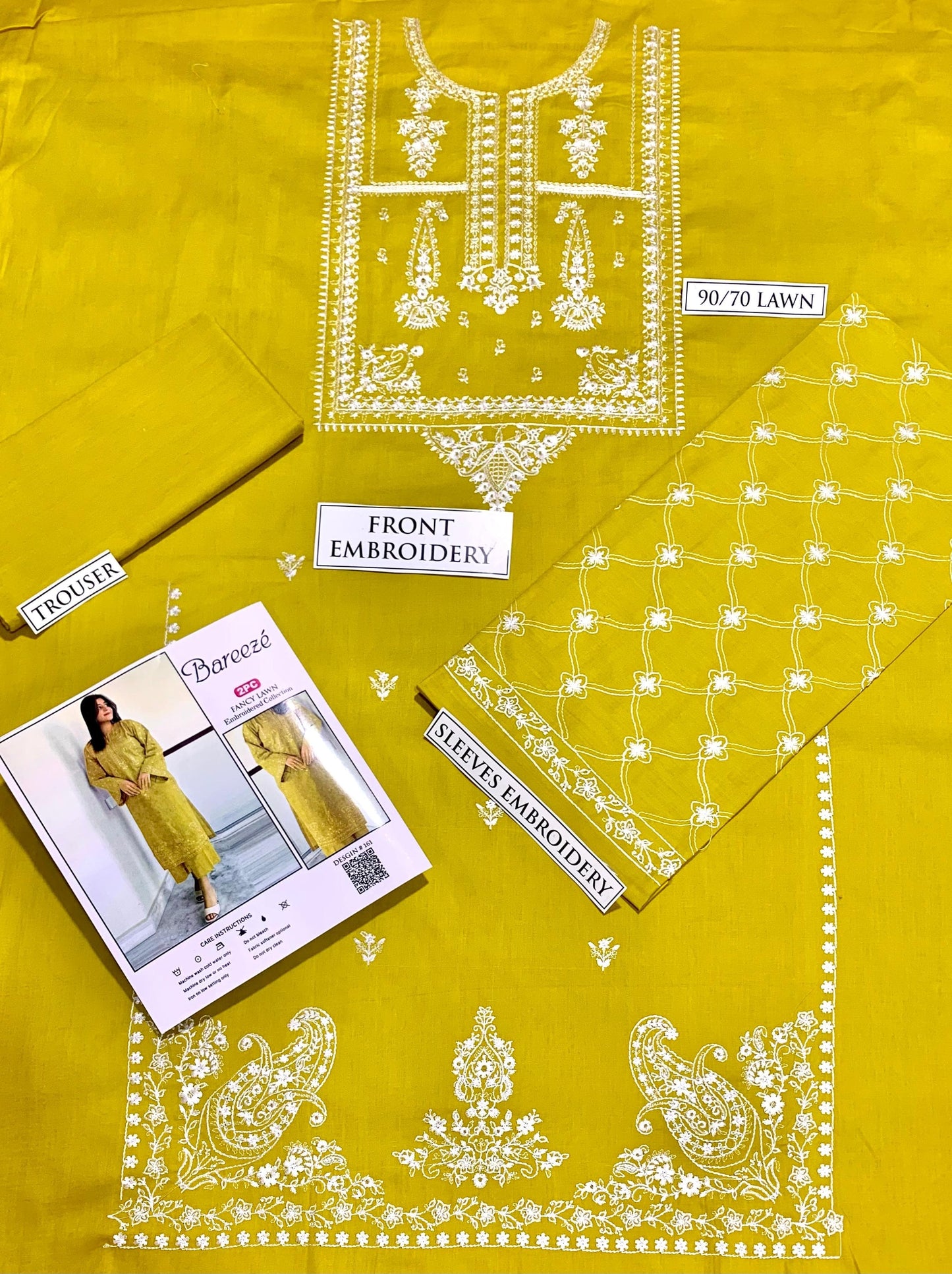 PURE LAWN 2PC EMBROIDERED
