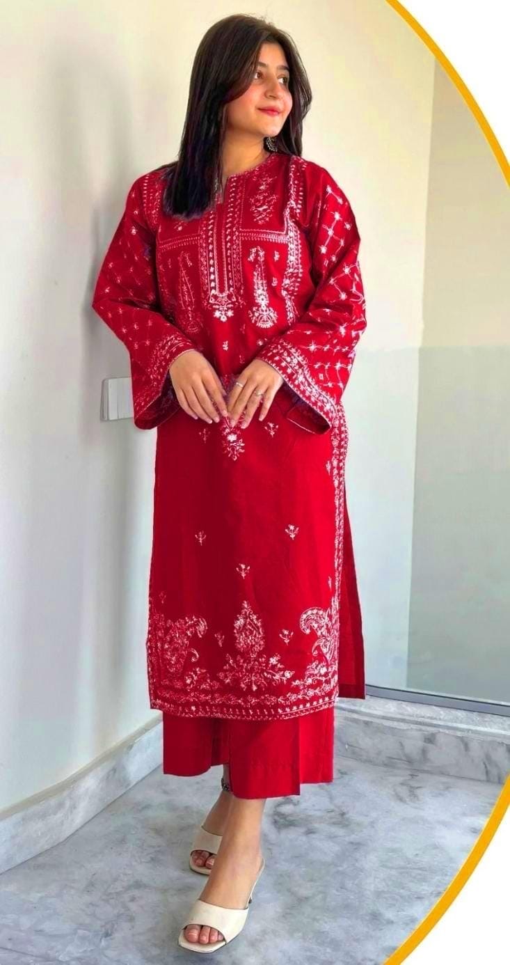 PURE LAWN 2PC EMBROIDERED