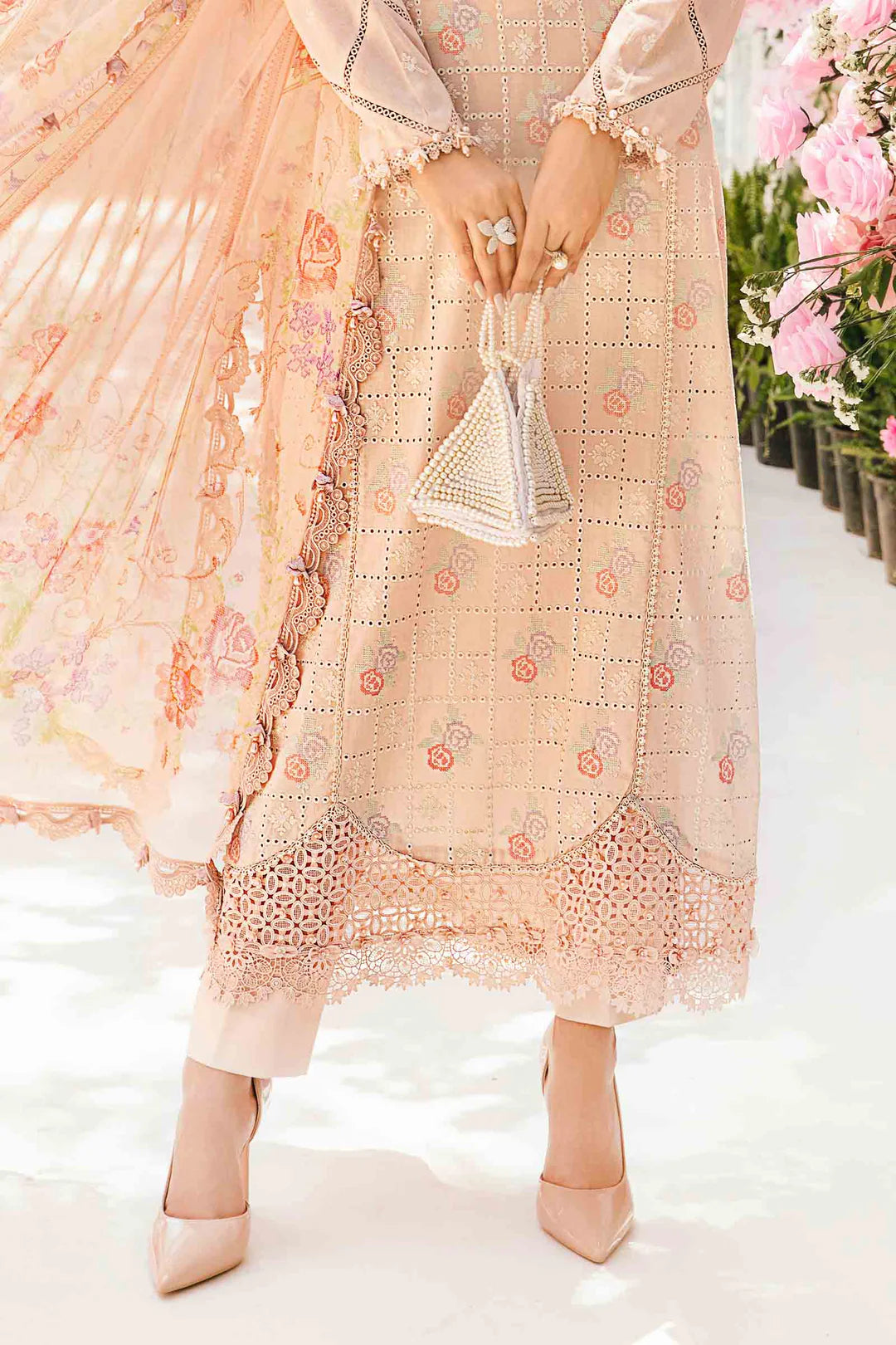 3 Piece Unstitched Embroidered Lawn Suit | MPT-2601-A