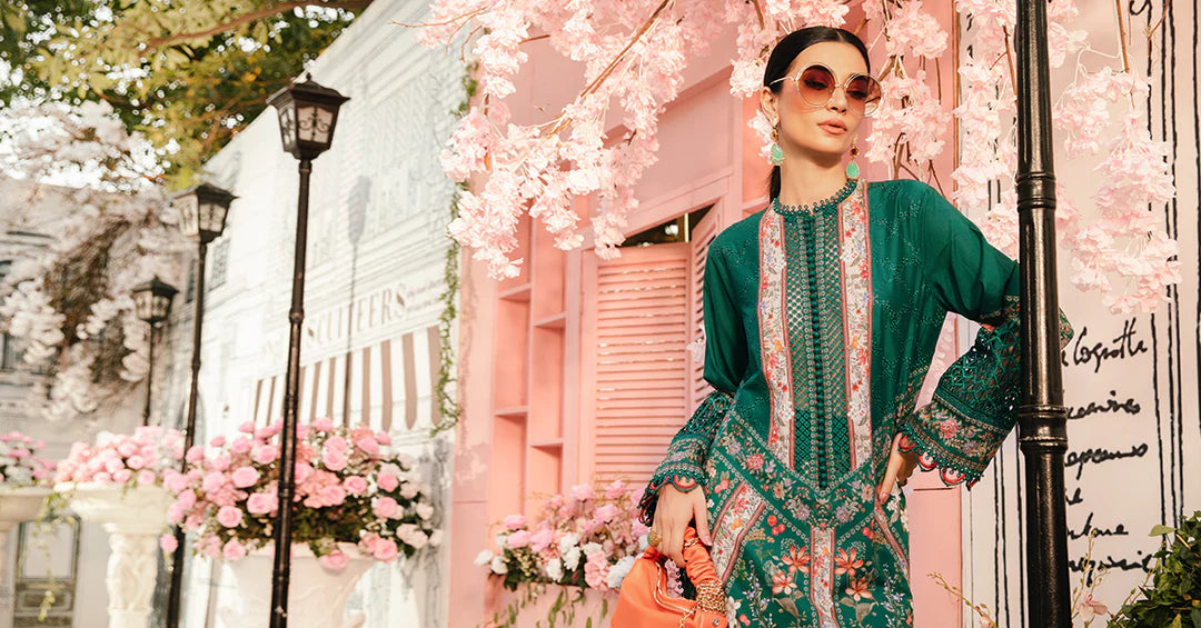 3 Piece Unstitched Embroidered Lawn Suit | MPT-2610-A