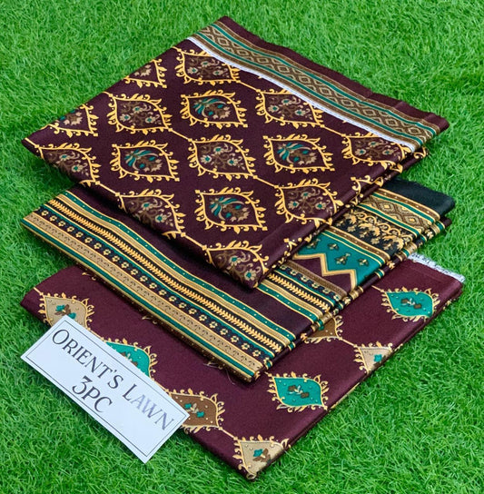 Printed 3pc Fabric Lawn