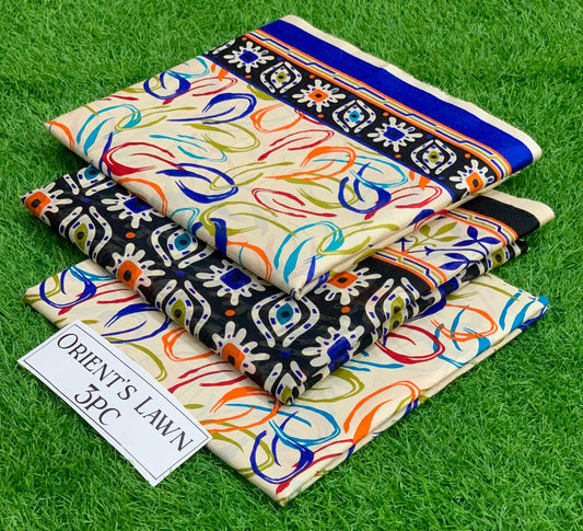 Printed 3pc Fabric Lawn