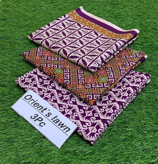 Printed 3pc Fabric Lawn