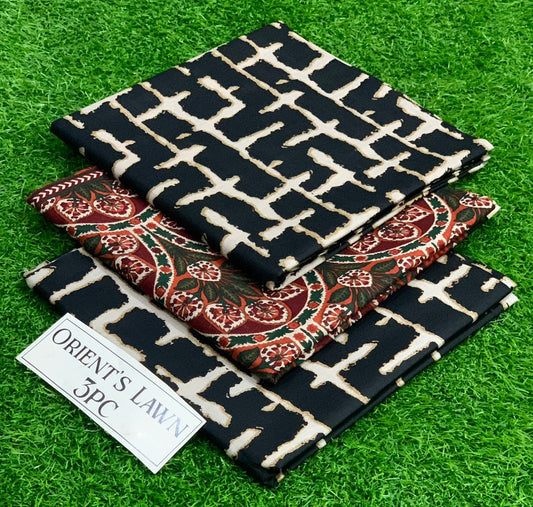 Printed 3pc Fabric Lawn