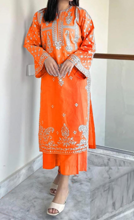 PURE LAWN 2PC EMBROIDERED