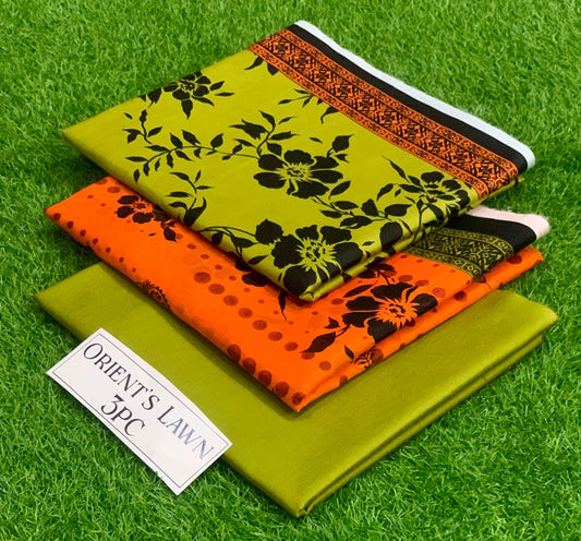 Printed 3pc Fabric Lawn