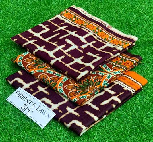 Printed 3pc Fabric Lawn