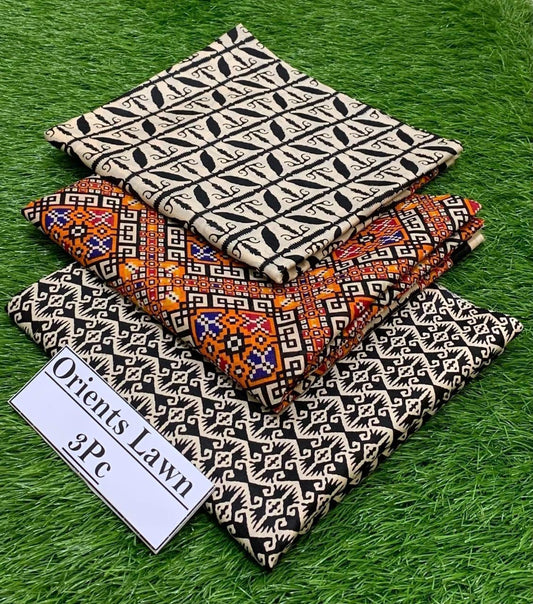 Printed 3pc Fabric Lawn