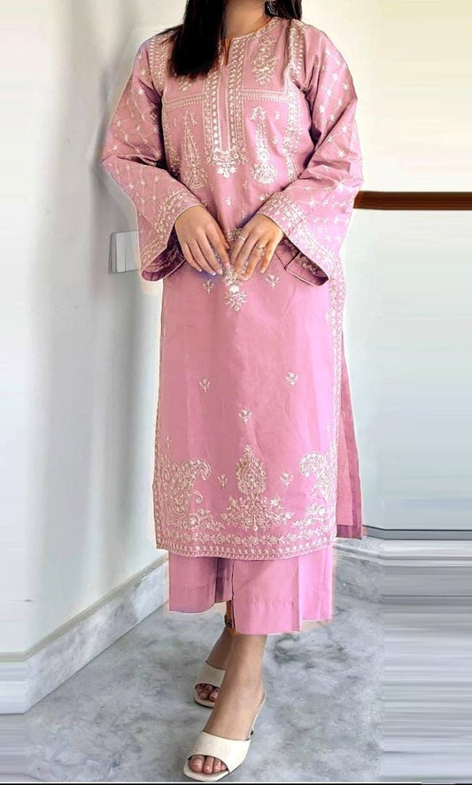 PURE LAWN 2PC EMBROIDERED