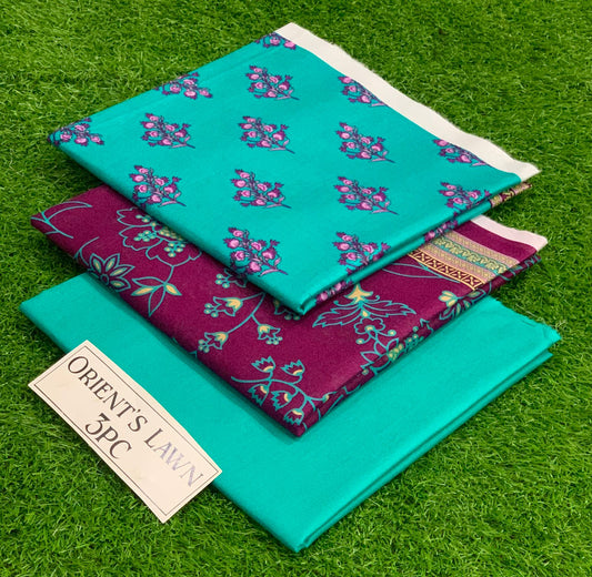 Printed 3pc Fabric Lawn