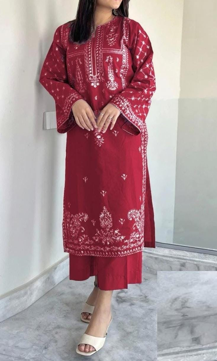 PURE LAWN 2PC EMBROIDERED
