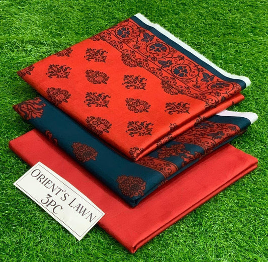 Printed 3pc Fabric Lawn