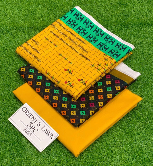 Printed 3pc Fabric Lawn