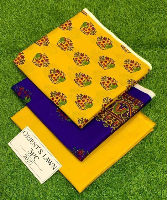 Printed 3pc Fabric Lawn