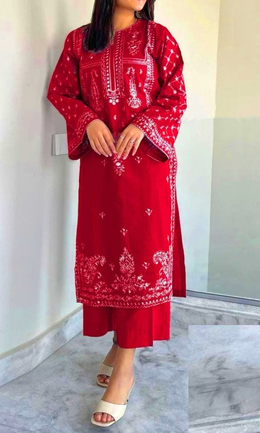 PURE LAWN 2PC EMBROIDERED