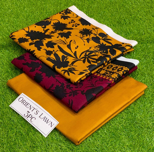 Printed 3pc Fabric Lawn