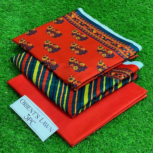 Printed 3pc Fabric Lawn