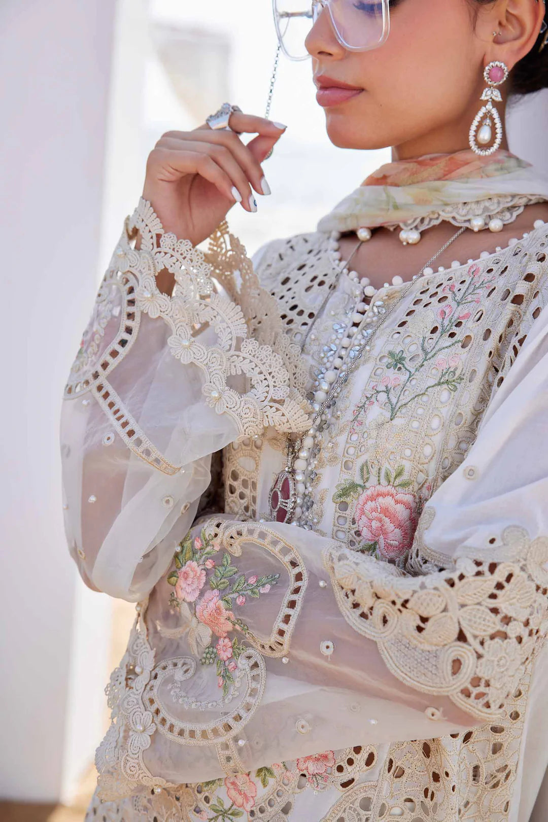 3 Piece Unstitched Embroidered Lawn Suit | EID LAWN-25-07
