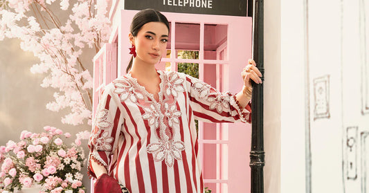 3 Piece Unstitched Embroidered Lawn Suit | MPT-2609-A